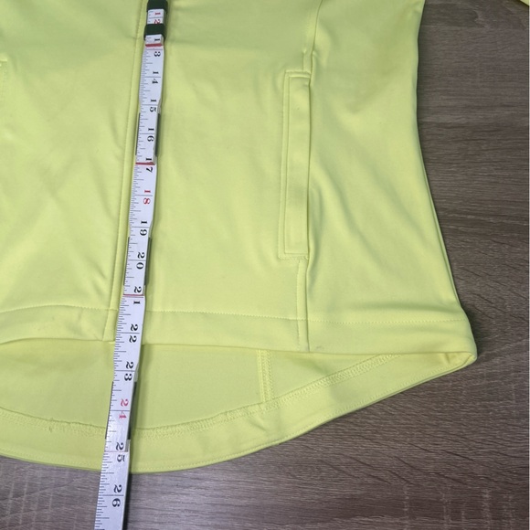 Lou & Grey Long Sleeve Zip Up Women’s Small Neon Yellow Spandex Athletic Sweater - Picture 14 of 15